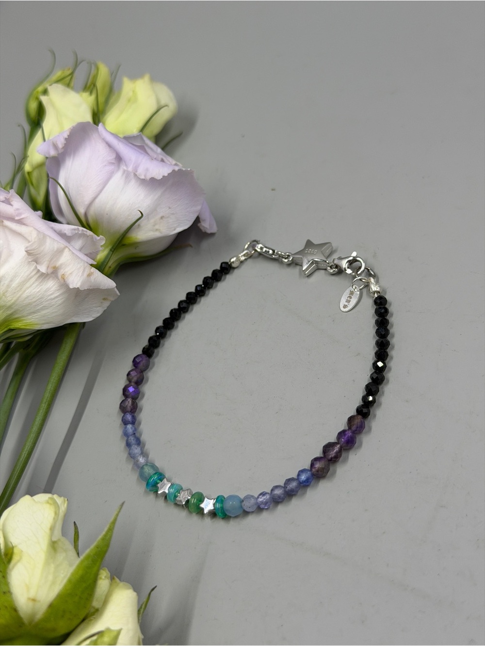 Mea’s Handmade Jewellery Starry Night Bracelet with 925, Opal, Tanzanite & More